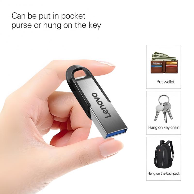 Cle usb 3.0 Lenovo 2TB compatible équipement android, Microsoft et Apple.