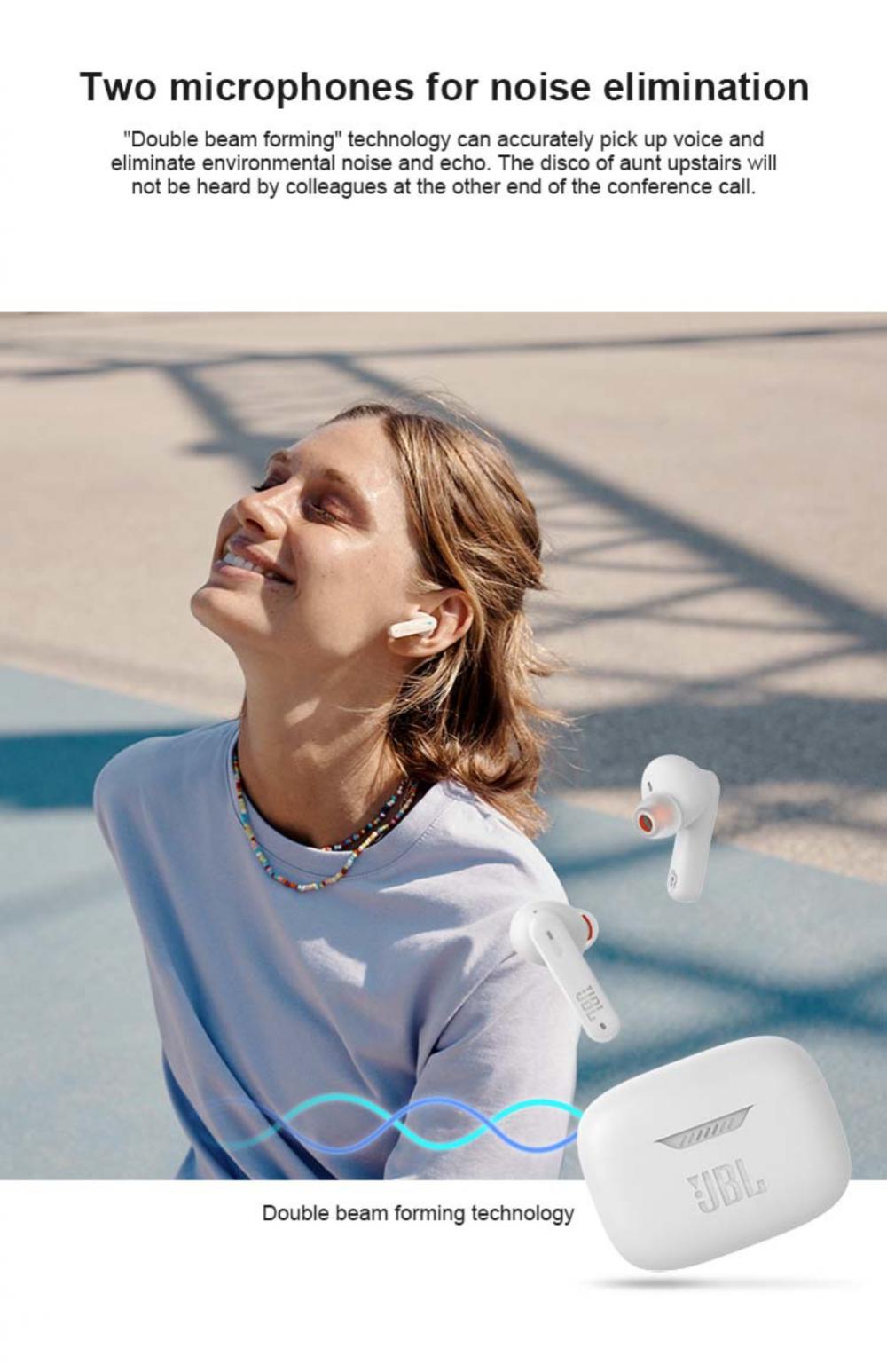 Écouteur JBL Bluetooth sans fil Tune 230NC TWS d'origine Premium avec écouteurs antibruit pour écouteurs pour Iphone