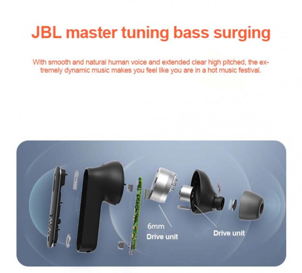 Écouteur JBL Bluetooth sans fil Tune 230NC TWS d'origine Premium avec écouteurs antibruit pour écouteurs pour Iphone