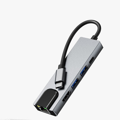 Station d'extension USB pour carte réseau 5-en-1 Type-c vers HDMI