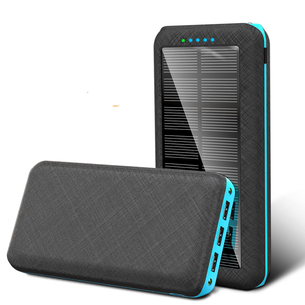 Chargeur solaire sans fil Qi 80000mAh compatible pour Xiaomi, Samsung, Iphone, Portable, Apple,dote de  3 ports  usb, idéale pour l'extérieur.