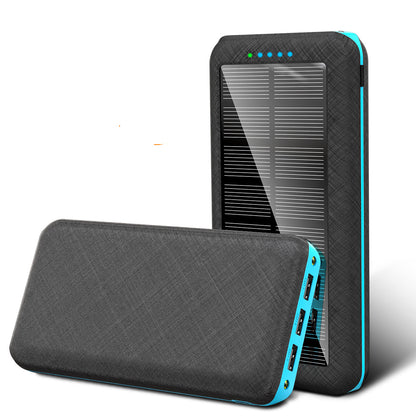 Chargeur solaire sans fil Qi 80000mAh compatible pour Xiaomi, Samsung, Iphone, Portable, Apple,dote de  3 ports  usb, idéale pour l'extérieur.