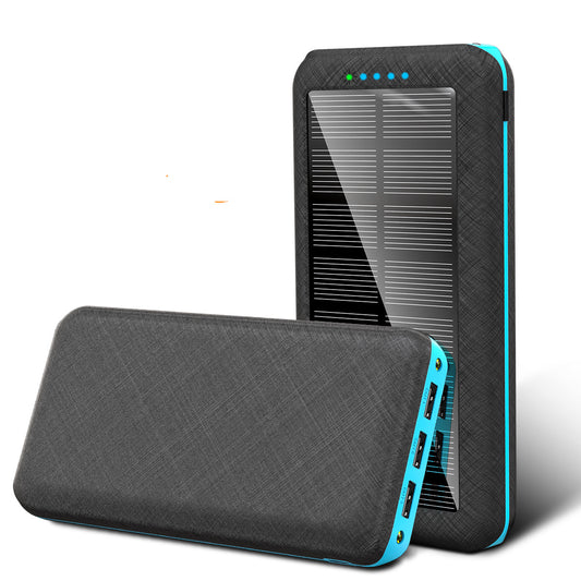 Chargeur solaire sans fil Qi 80000mAh compatible pour Xiaomi, Samsung, Iphone, Portable, Apple,dote de  3 ports  usb, idéale pour l'extérieur.