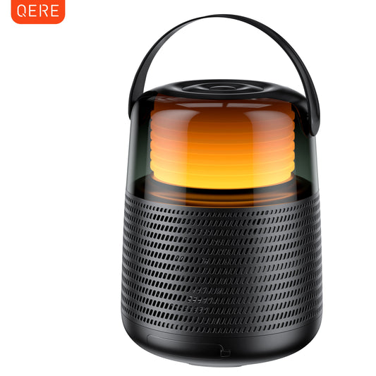 Haut-parleur Bluetooth portable, 12 types de lumières colorées, veilleuse, escales, lampes, haut-parleur, QSoutheast, modes de connexion multiples, 57mm
